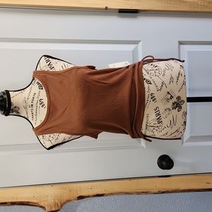 SO Sonoma Goods For Life side cinch ribbed tank top